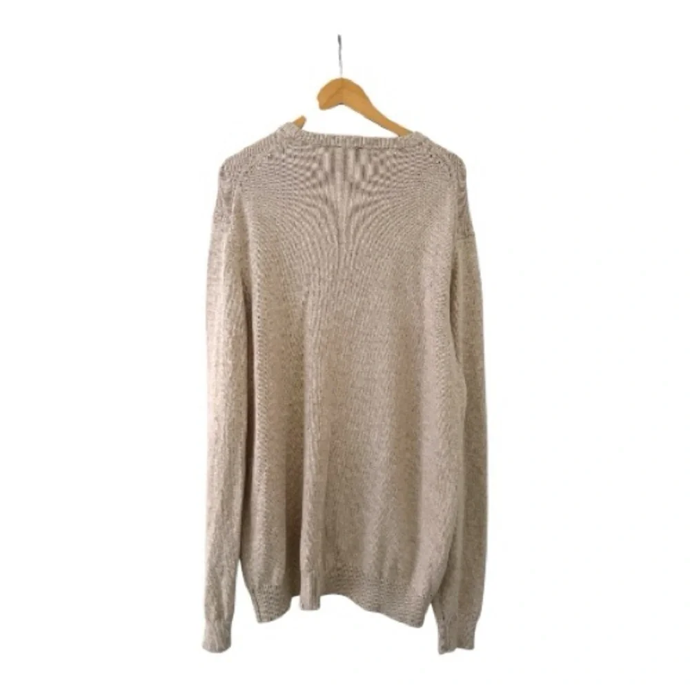 Faherty Sunwashed Crewneck Sweater - Dune Natural Surf Stripe.  Size XXL NWOT